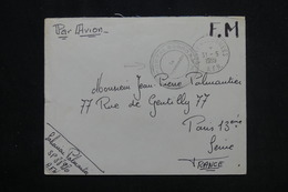 FRANCE / ALGÉRIE - Cachet Du Vaguemestre Du SP 88980 Sur Enveloppe En FM En 1959 Pour Paris Par Avion - L 60016 - Algerienkrieg