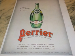 ANCIENNE PUBLICITE VISITEZ LA SOURCE  PERRIER  1931 - Perrier