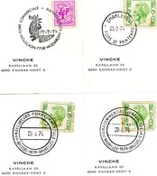 Foires Et Salon 1974 : 7 Cachet Spéciaux DIFFERENTS (voir 2 Scans Et Descr) - Documenti Commemorativi