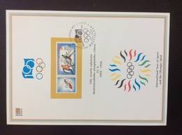 Feuillet Commémoratif 1994 NL7 Centenaire Des Jeux Olympiques Idéal Olympique Et Année Du Sport - Autres & Non Classés