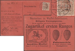 Allemagne 1911. Perforé HT, Harry Trüller, Inventeur, Maire, Sénateur, Franc-mac, Initiateur Du Tramway, Biscotte, Choco - Freemasonry