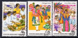 Cocos (Keeling) Islands 1984 Cocos-Malay Culture I Set Of 3, Used, SG 108/10 (AU) - Cocos (Keeling) Islands