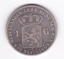 1 Gulden 1846 (avec Sabre) TTB - 1840-1849: Willem II