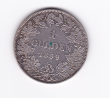 1 Gulden Bavière  1839  TTB à SUP - Taler & Doppeltaler