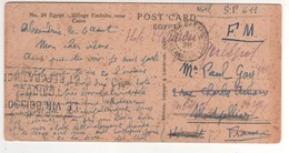 Cachet " Corr D'armées  Alexandrie . Fr " ( Sp 611 ) Sur Carte Du 07/08/1928 Pour La France Et Ré Expédiée , Pli D'angle - Covers & Documents