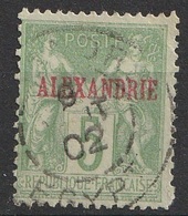 Alexandrie N° 5 Type Allégorique Surchargé (J1) - Used Stamps