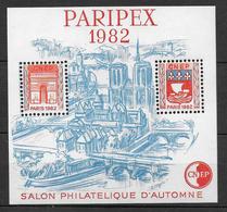 CNEP - 1982 - BLOC SALON PARIPEX De PARIS - YVERT N°3 ** MNH - CNEP