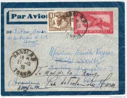 Indochine. Enveloppe. Entier Postal. 21-10-1938 - Briefe U. Dokumente