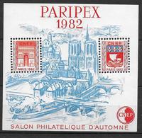 CNEP - 1982 - BLOC SALON PARIPEX De PARIS - YVERT N°3A ** MNH - CNEP