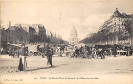 PARIS-75007-LE MARCHE PLACE DE BRETEUIL, LE DÔME DES INVALIDES - Arrondissement: 07