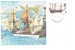 CARTE MAXIMUM ELISABETHAN GALLEON - Cartes-Maximum (CM)