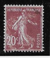 France N°139 - Variété Impression Défectueuse - Oblitéré - TB - 1906-38 Säerin, Untergrund Glatt