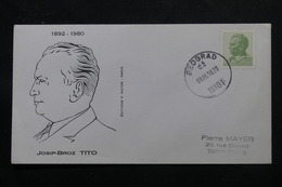 YOUGOSLAVIE - Enveloppe FDC En 1980, Tito- L 60155 - FDC