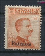 Ägäische Inseln 11VIII Mit Falz 1912 Aufdruckausgabe Patmos (9438168 - Egée (Patmo)