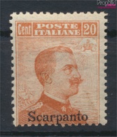 Ägäische Inseln 11XI Mit Falz 1912 Aufdruckausgabe Scarpanto (9438158 - Egée (Scarpanto)