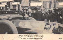 PARIS-75007-SALON DE L'AUTOMOBILE 1913/14 RECEPTION DU PRESIDENT DE LA REPUBLIQUE AU STAND ROCHET-SCNEIDER - Arrondissement: 07