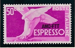 1952 Italia Italy Trieste A  ESPRESSO DEMOCRATICA 50 Lire Serie MNH** EXPRESS - Exprespost