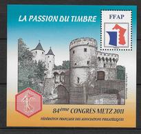 FFAP - 2011 - BLOC Du 84° CONGRES - METZ - YVERT N°5 ** MNH - FFAP