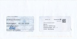 BRD / Bund Stuttgart Dialogpost DV 04 0,35 Euro 2020 Staatlche Lotterie-Einnahme Glöckle KG - Briefe U. Dokumente