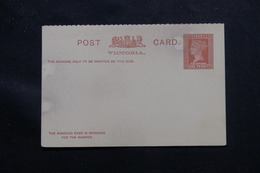 AUSTRALIE / VICTORIA  - Entier Postal + Réponse Au Type Victoria , Non Circulé - L 60192 - Cartas & Documentos