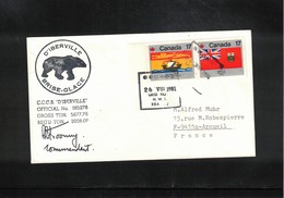 Canada 1981 Ship C.C.C.S. D'Iberville Interesting Signed Ship Cover - Poolshepen & Ijsbrekers