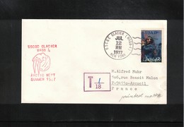 USA 1977 Ship USCGC Glacier WAGB 4 Interesting Ship Cover - Poolshepen & Ijsbrekers