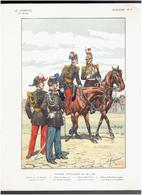 UNIFORME OFFICIERS ETAT MAJOR 1876 1880 AIDE DE CAMP DU MARECHAL ORDONNANCE CUIRASSIER LE PASSEPOIL ROUSSELOT - Uniformes