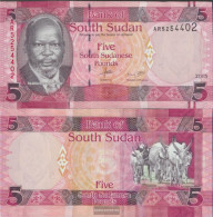 South-Sudan Pick-number: 11 Uncirculated 2016 5 Pounds - Soedan