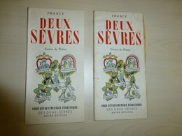 Deux-Sèvres, Lot De 2 Guides Illustrés 104 Pages, 1956 ; L08 - Tourism