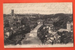 ZAD-01 Fribourg Le Quartier Du Pont Suspendu. Cirulé 1911. Photoglob 3434 - Fribourg