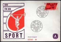 Germany Berlin 1980 / For Sport / Weightlifting, Waterpolo / FDC - Water Polo