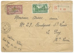 ENVELOPPE RECOMMANDEE / POSTE AUX ARMEES 415 A MAROC POUR LE PUY EN VELAY / 1926 - Briefe U. Dokumente