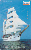 Télécarte Japon / 110-016 - BATEAU VOILIER ** GUAYAS ECUADOR ** - SAILING SHIP Japan Phonecard / Sanikleen 1. - 390 - Bateaux