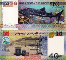 DJIBOUTI 40 Francs, Commemorative Banknote, 2017, P46a, UNC - Djibouti