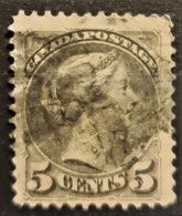 CANADA 1876 - Canceled - Sc# 38 - 5c - Used Stamps