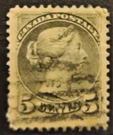 CANADA 1876 - Canceled - Sc# 38 - 5c - Gebruikt