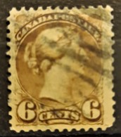 CANADA 1876 - Canceled - Sc# 39 - 6c - Gebraucht