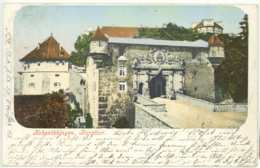 Foto Ansichtskarte Tübingen 1903 Hohentübingen Burgtor Reiniger Nach Schwäbisch Hall - Tübingen