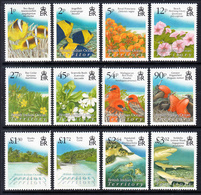 2011 British Indian Ocean Territory Definitives Fish Flowers Sharks Turtles Complete Set Of 12 MNH - British Indian Ocean Territory (BIOT)