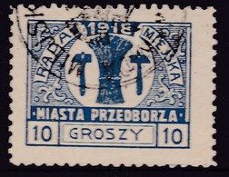 POLAND 1918 Przedborz P.10 Fi 10B Used Type 3 - Variedades & Curiosidades