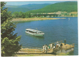 Die Okerstausee - Ausflugsboot M.S. 'Die Oberharzer'  - Rundfahrt - Anlegestelle - Schulenberg - (Boot/Schiff) - Clausthal-Zellerfeld