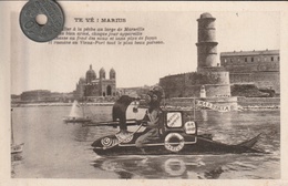 13 - Carte Postale Ancienne De Marseille   Bateau Le MARIUS - Vecchio Porto (Vieux-Port), Saint Victor, Le Panier