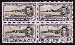 1938 3d Black And Ultramarine, SG 42, Fine Cds Used Block Of Four. For More Images, Please Visit Http://www.sandafayre.c - Ascensión