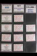 MASSIVE "TEN PENCE" BOOKLETS COLLECTION 1976-77 Unbelievable Collection In 25 Volumes Of The 10p Dull Rose On Very Pale  - Otros & Sin Clasificación