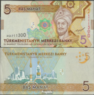 Turkmenistan Pick-Nr: 30 Bankfrisch 2012 5 Manat - Turkmenistán