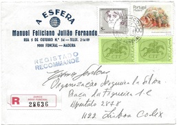 TIMBRES - FRANCOBOLLI - SELLOS - STAMPS -  LETTRES RECOMMANDÉ - MARCOPHILIE - PORTUGAL - TIMBRES DIVERS - Brieven En Documenten