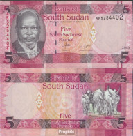 Süd-Sudan Pick-Nr: 11 Bankfrisch 2016 5 Pounds - Soedan
