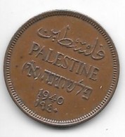 *palestina 1 Mil 1940 Km 1    Xf !!catalog Val 75$ - Other - Asia