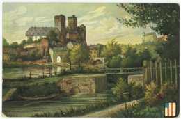 Ansichtskarte Runkel Burg Lahn Limburg 1910 Nach Braunschweig Kandria - Limburg