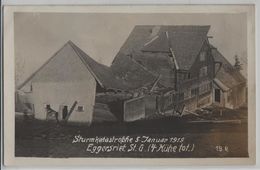 Sturmkatastrophe 5. Januar 1919 Eggersriet St. Galllen (4 Kühe Tot) - Eggersriet